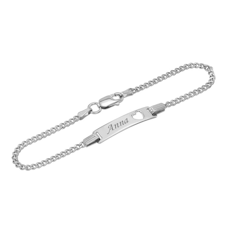 Detský náramok zo striebra s gravírom pre dievčatko Lasly