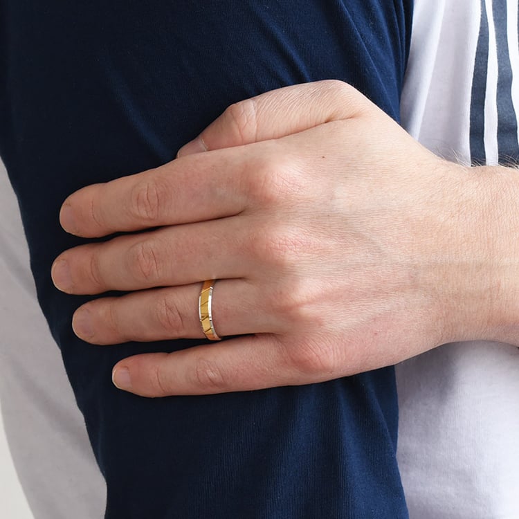 Pánský snubný prsteň 77262