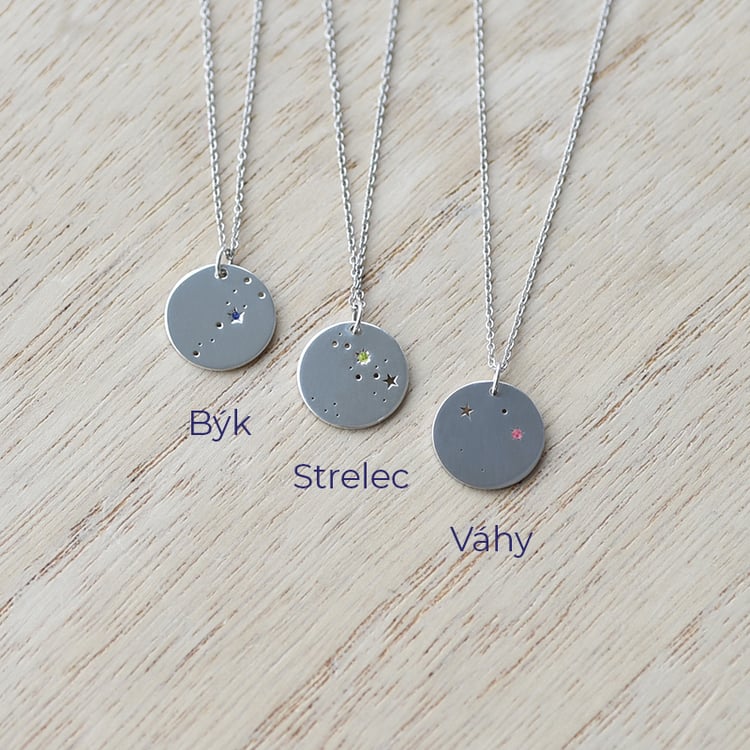 Náhrdelník zo striebra s horoskopom 74924
