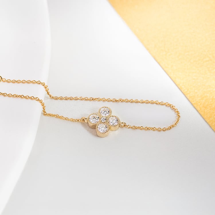 Moissanitový náramok s diamantom Reith 149207