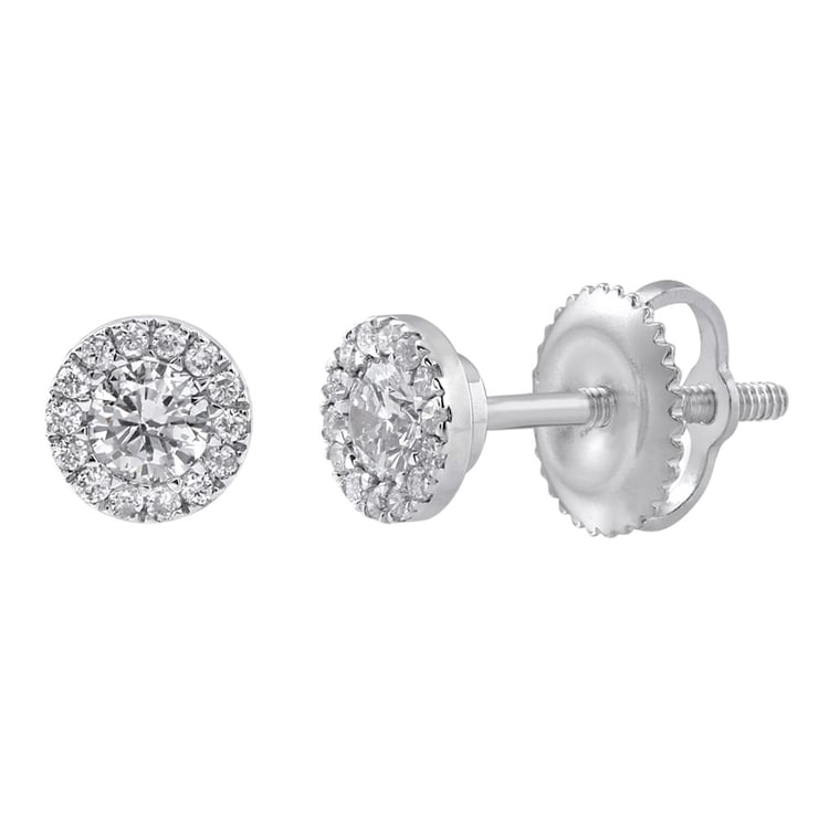 Zlaté diamantové náušnice Gilson