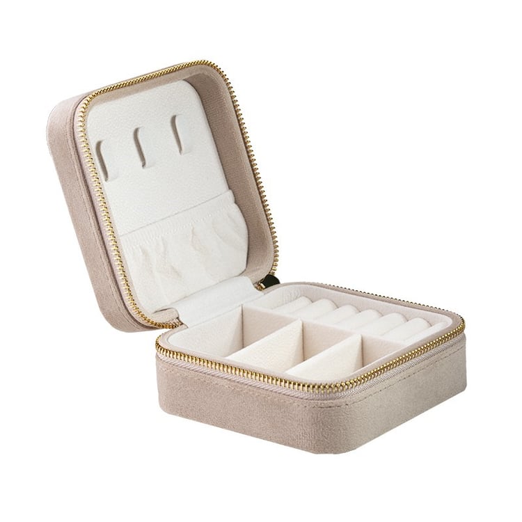 Stredná béžová cestovná šperkovnica Stegall 146255