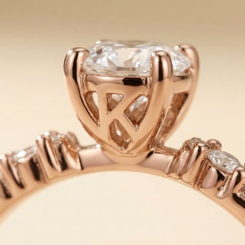 Zásnubný prsteň s výberom písmen a diamantmi Carina
