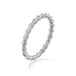 Minimalistický prepletený prsteň zo zlata Arwa