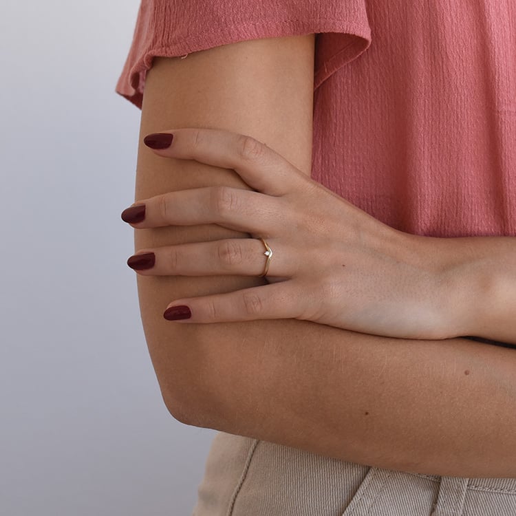 Diamantový prsteň zo zlata 69860