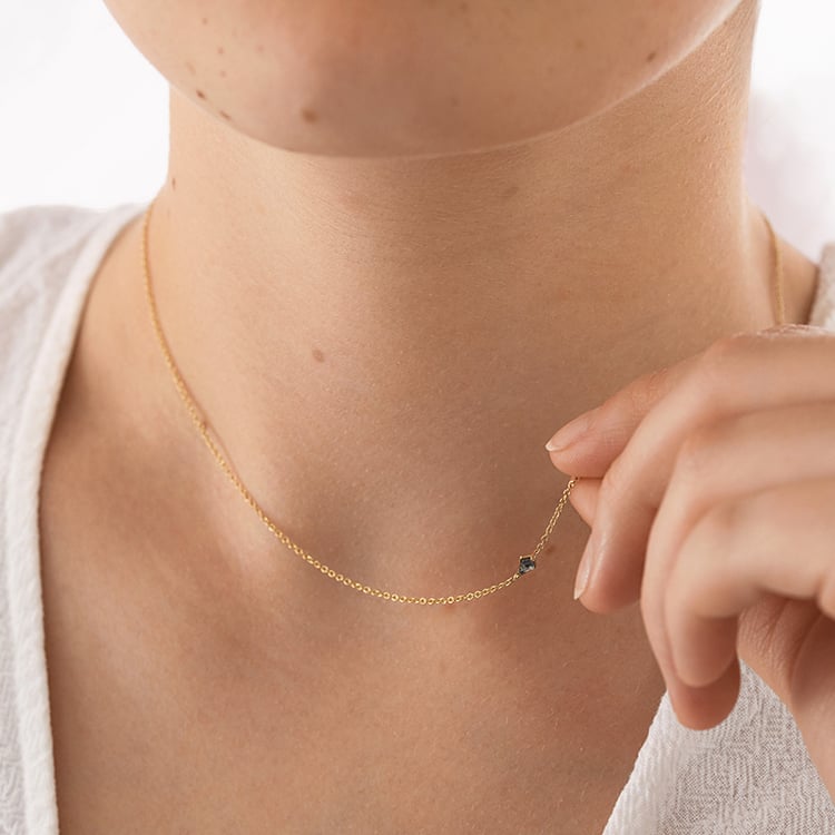 Náhrdelník s kite salt and pepper diamantom Momu 156067