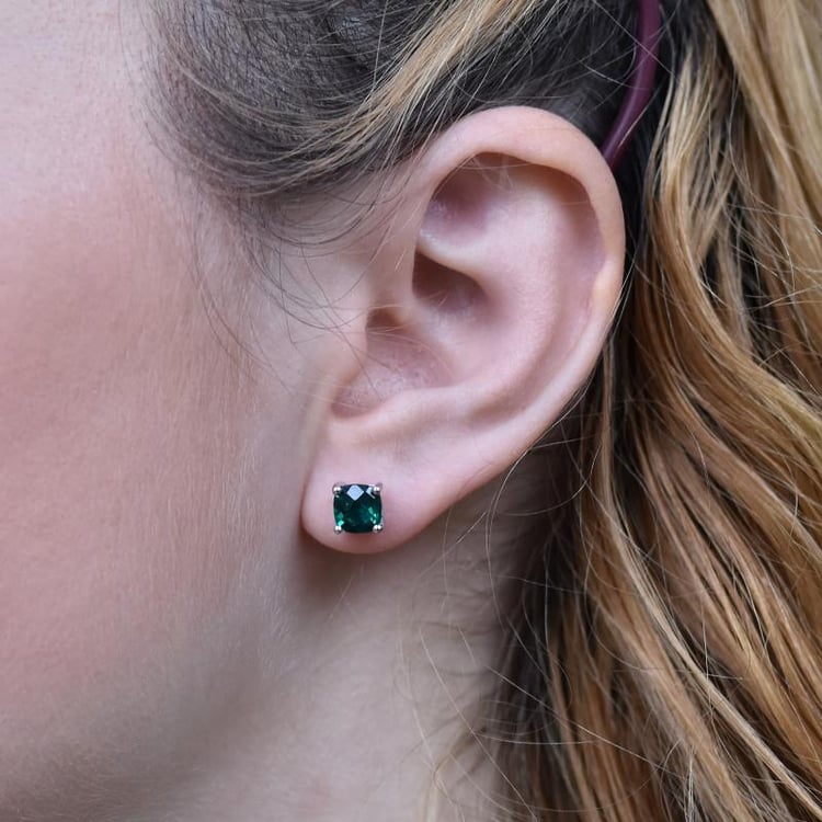 Náušnice so smaragdmi 25669