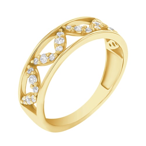 Atypický eternity prsteň s diamantmi Corbett