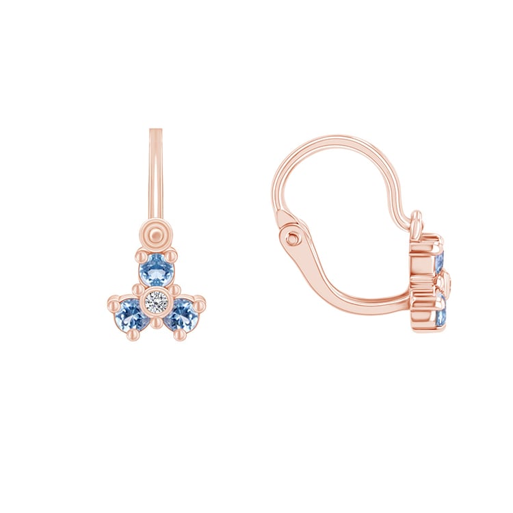 Detské náušnice s topásmi zo zlata 89705