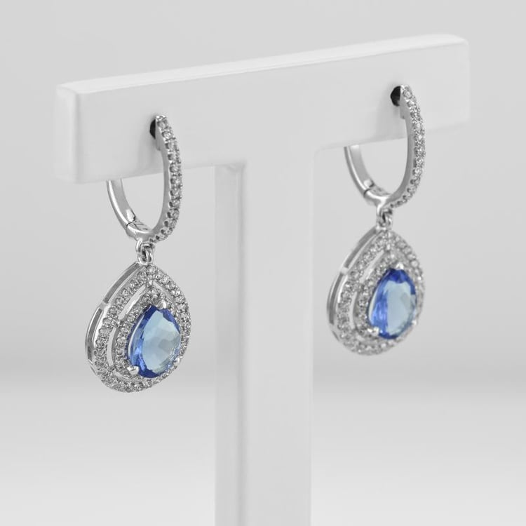 Tanzanitové náušnice 9795