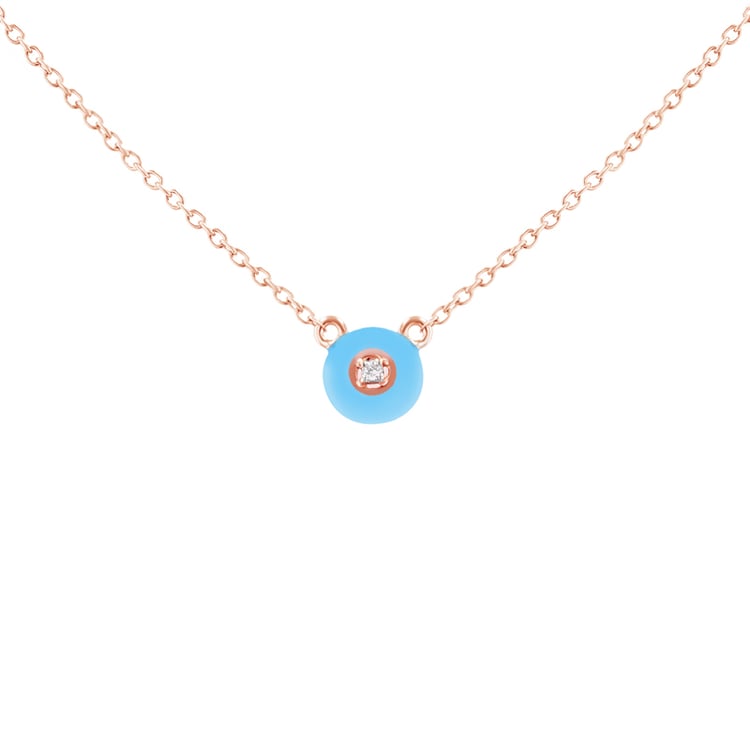 Keramický náhrdelník s lab-grown diamantom Kinny