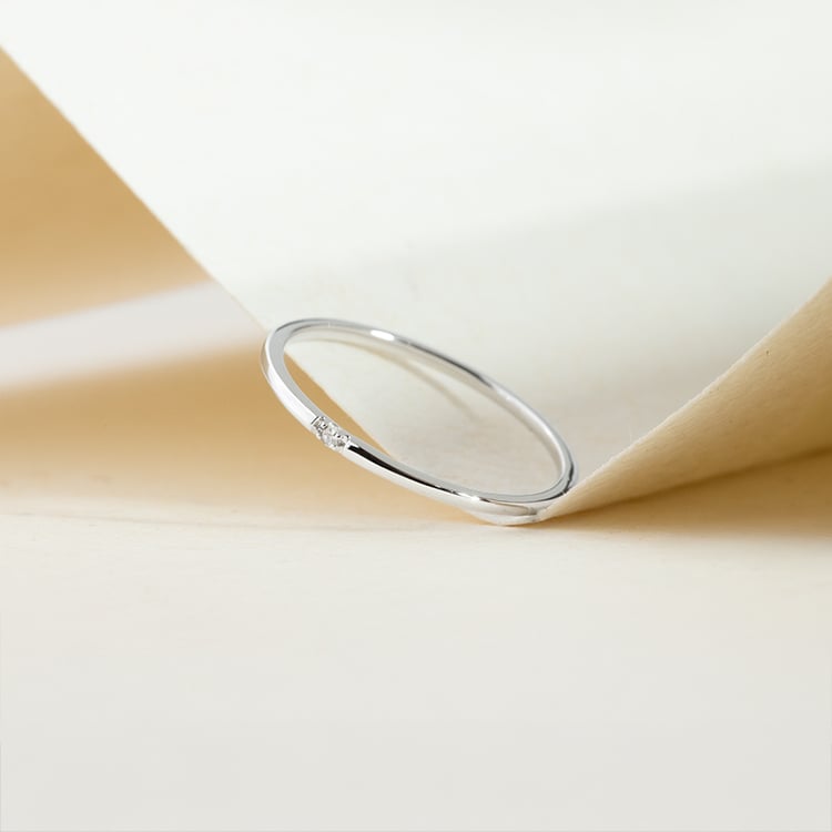 Jemný prsteň s diamantom Beryl 152520