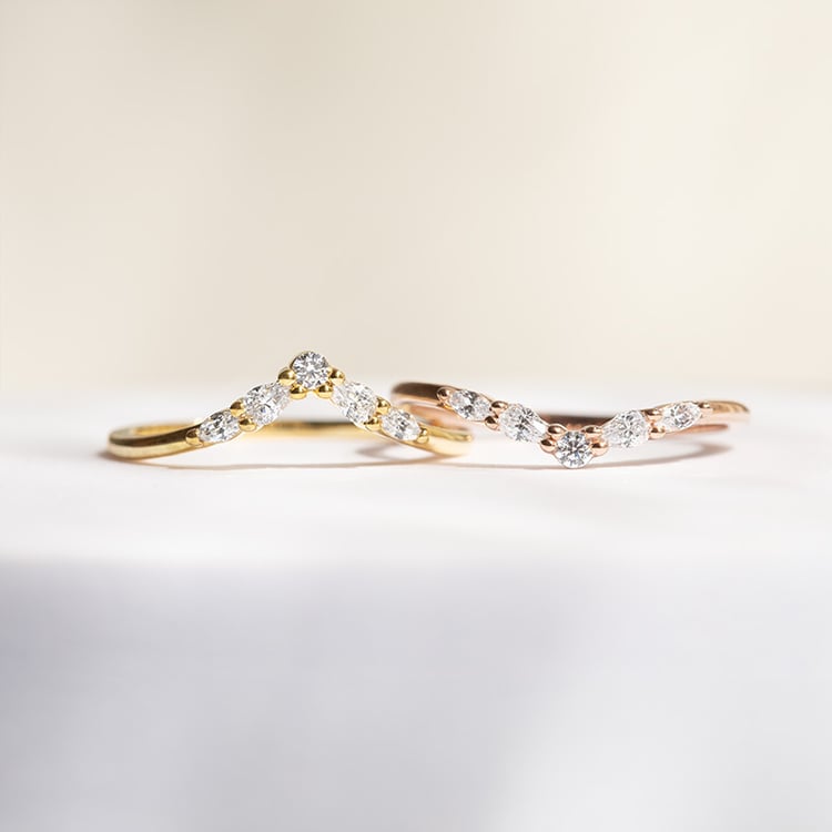 Vykrojený prsteň s round, pear a marquise diamantmi Craig 141742