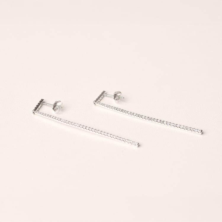 Luxusné visiace náušnice zo zlata s lab-grown diamantmi Dilshad 165460