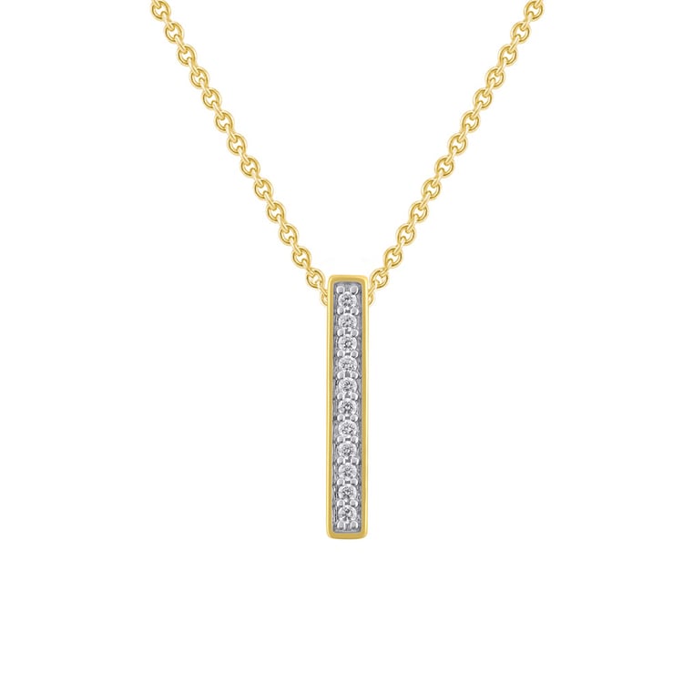 Zlatý prívěsok s diamantmi Ola