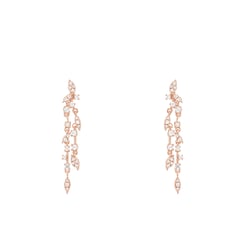 Visiace diamantové náušnice Anhelina