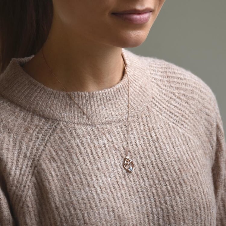 Zlatý prívesok matka a dieťa 51723