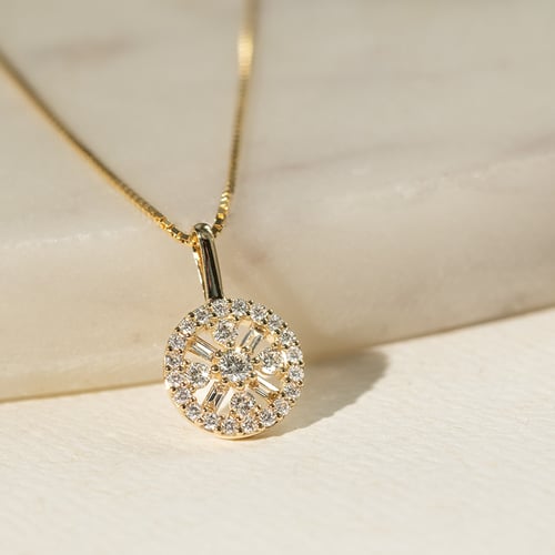 Trblietavý prívesok s lab-grown diamanty Janika