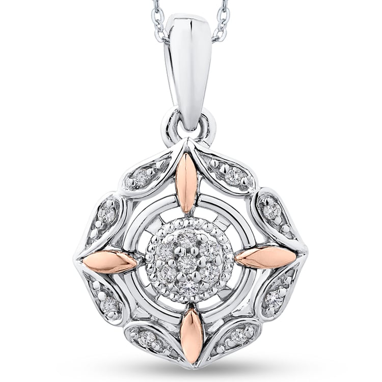 Diamantový prívesok z viacfarebného zlata 51680