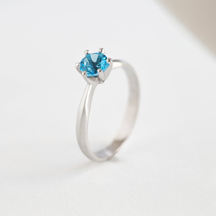 Zásnubný prsteň so švajčiarskym topásom Iravan 144676