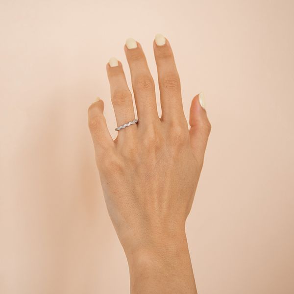 Prepletaný eternity prsteň s diamantmi Cian 107909