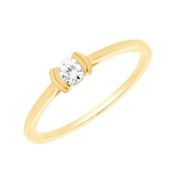 Minimalistický prsteň zo zlata s lab-grown diamantom Otto