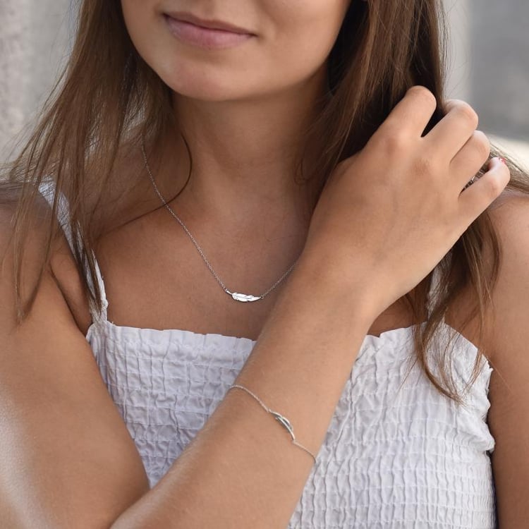 Strieborný fashion náhrdelník 33578