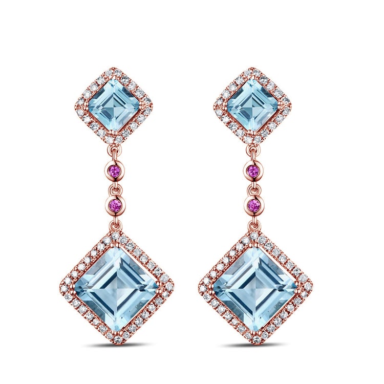 Topásové náušnice zo zlata 84012