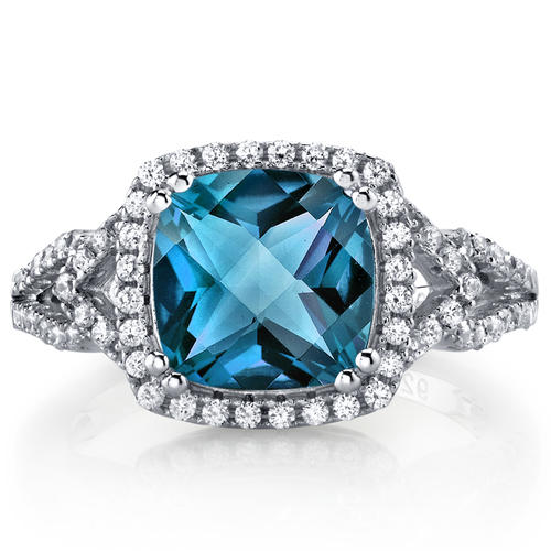 Strieborný prsteň s topásom 12130