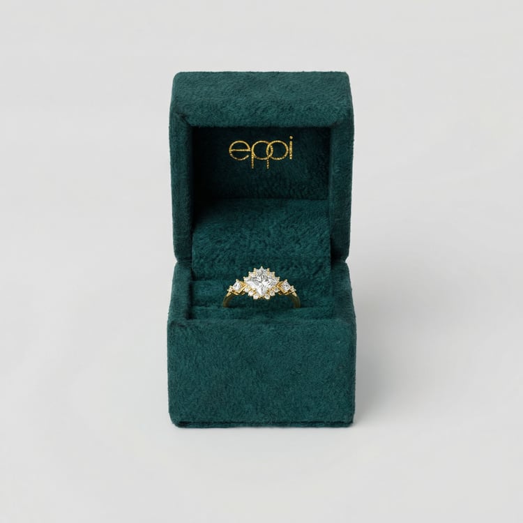 Rozvodový prsteň s princess certifikovaným lab-grown diamantom Nairne 165113