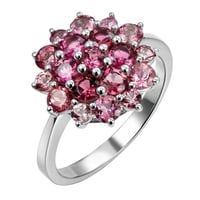 Zlatý prsteň s turmalínovým kvetom Fayme