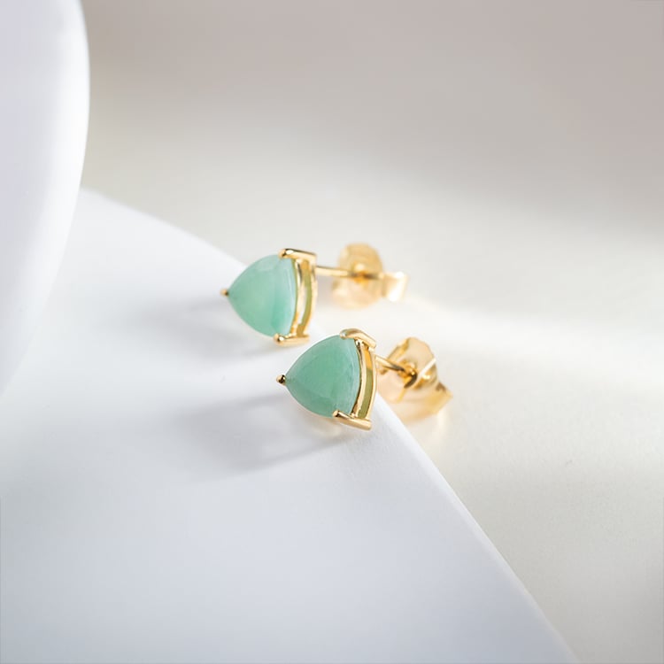 Jemné náušnice zo striebra so smaragdmi Magni 151298