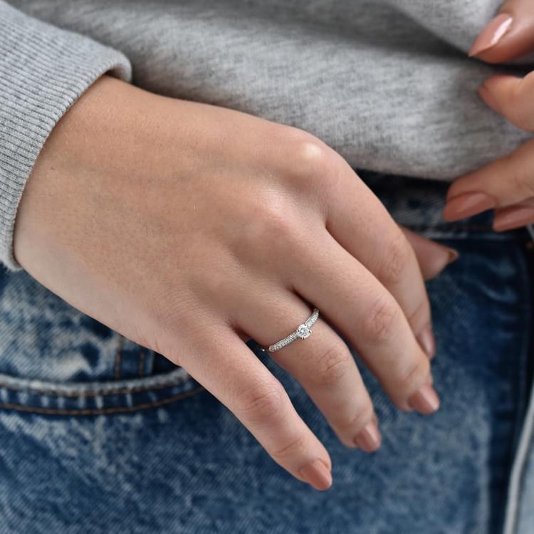 Prsteň z bieleho zlata 117765