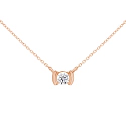 Minimalistický zlatý náhrdelník s lab-grown diamantom Gosta