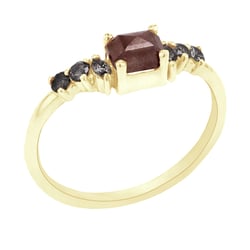 Prsteň so salt and pepper diamantmi Samia