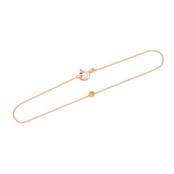 Zlatý minimalistický náramok so žltým diamantom Lepio