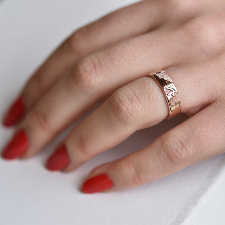 Svadobné obrúčky z ružového zlata 42038