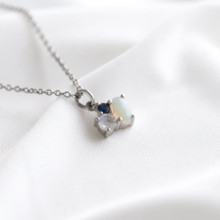 Minimalistický cluster náhrdelník 82719