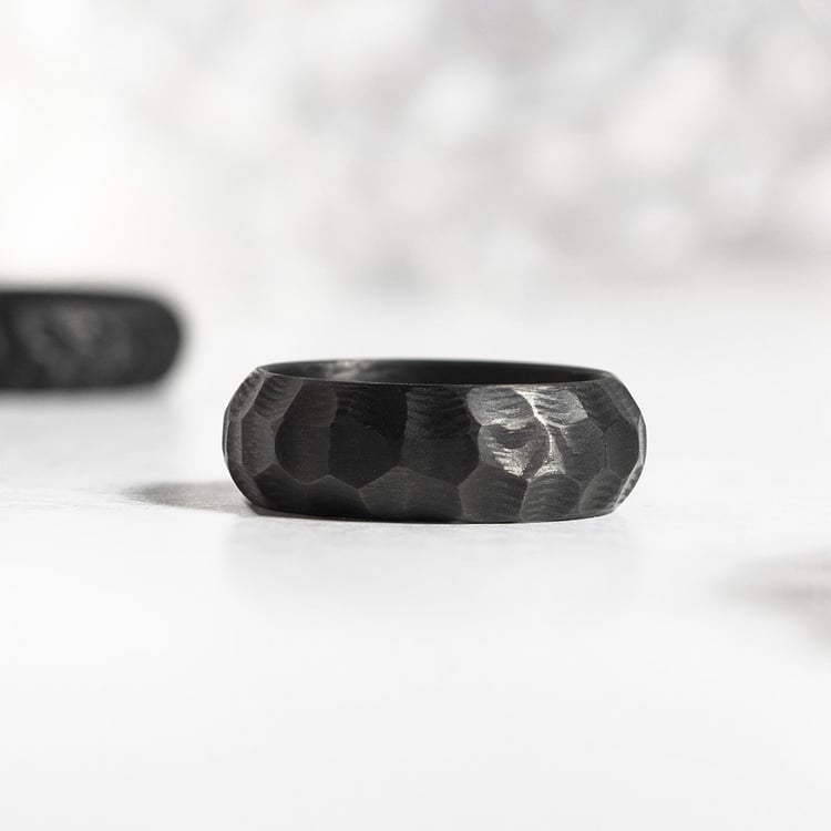 Karbónový prsteň s atypickým povrchom Grover 157161