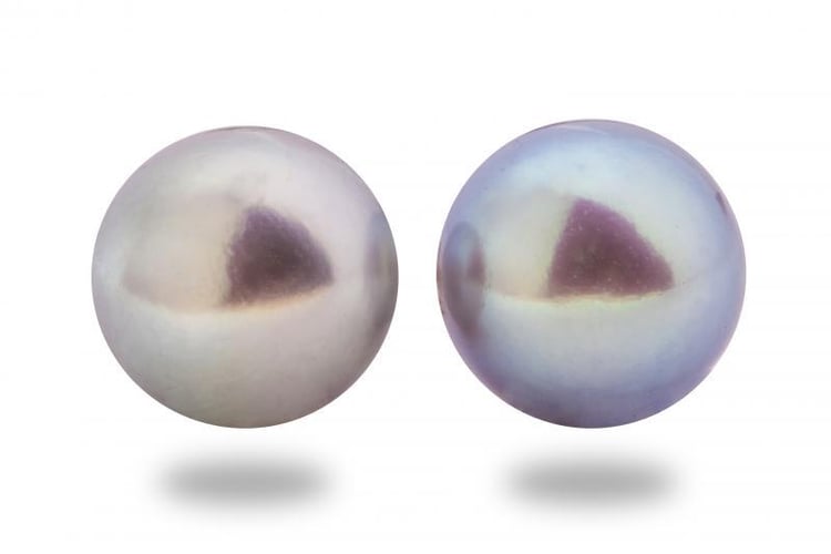 Perlové zlaté náušnice so striebornými perlami Mizzi