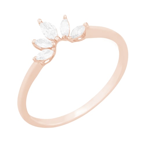 Elegantný prsteň s marquise diamantmi Mansell