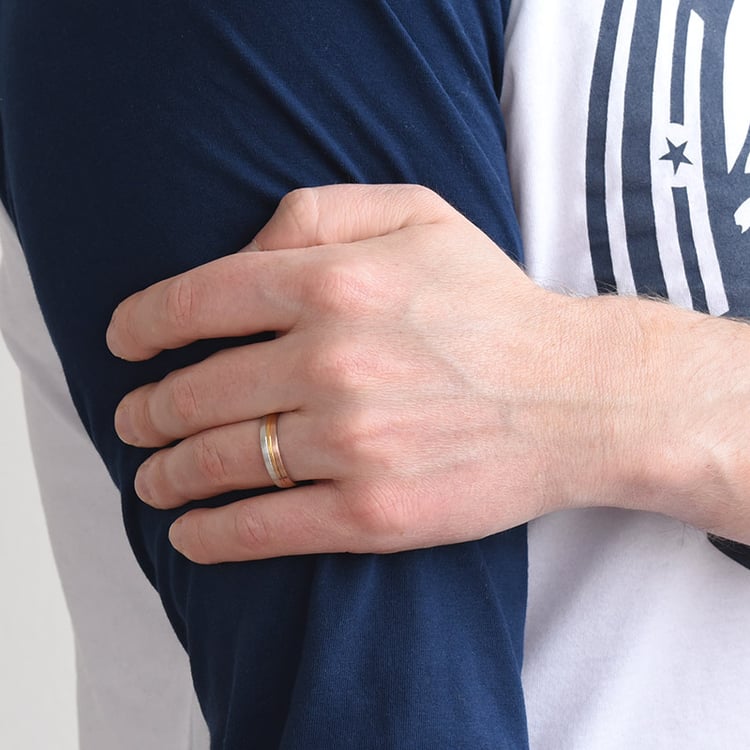 Pánsky snubný prsteň 77813