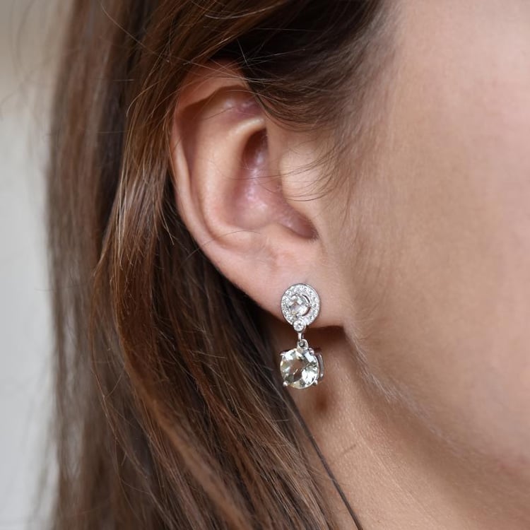 Luxusné strieborné náušnice 18540