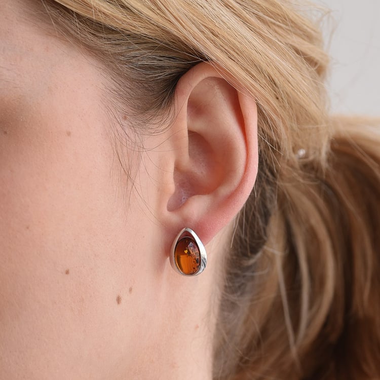 Náušnice s jantármi 71259