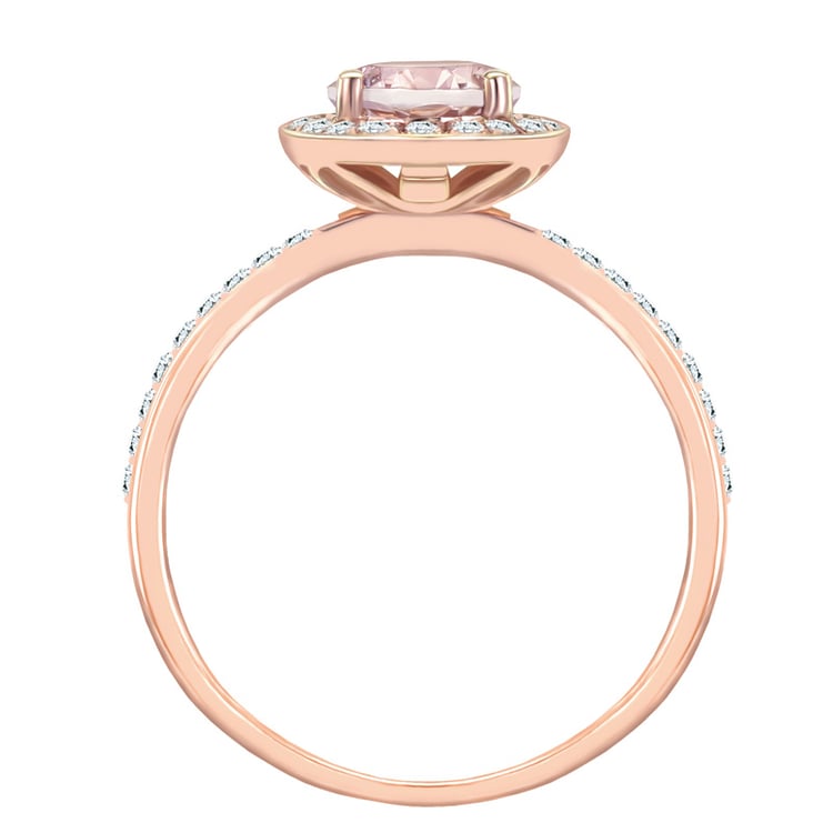 Morganitový prsteň zásnubný 2651