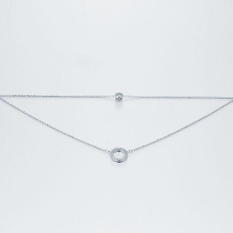 Náhrdelník s kubickými zirkónmi Edythe 7519