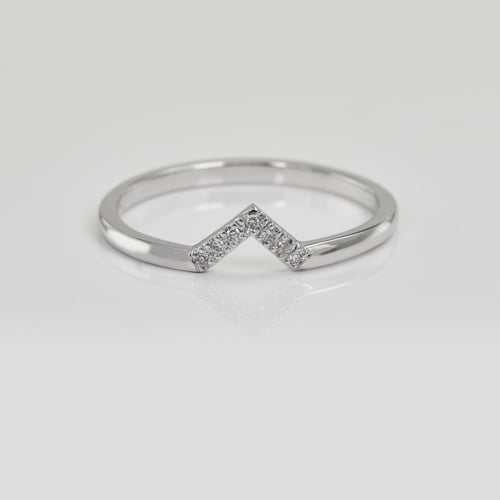 Zlatý zásnubný set prsteňov s certifikovaným GIA 0.19ct princess diamantom Elil