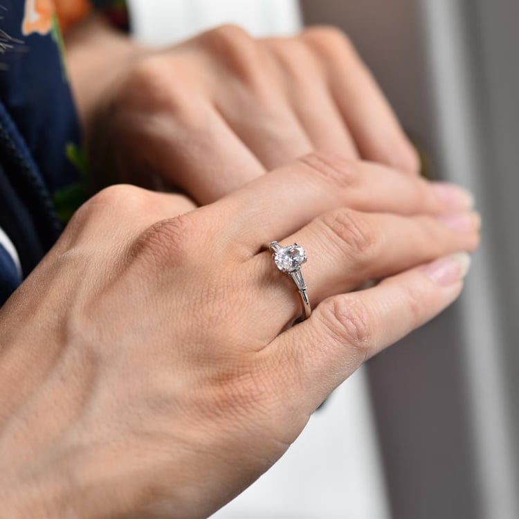 Platinový zásnubný prsteň 29518