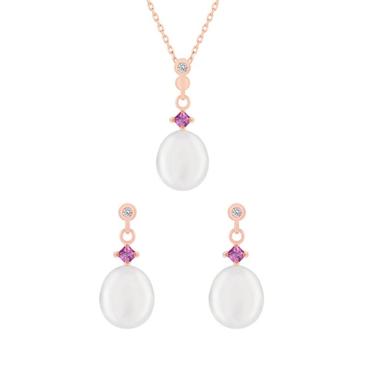 Zlatá perlová kolekcia s perlami 40378