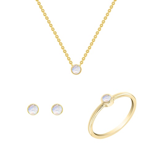 Minimalistický set šperkov s mesačnými kameňmi Livy